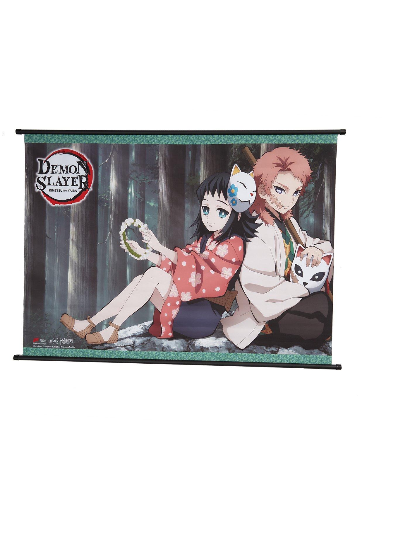 Demon Slayer: Kimetsu no Yaiba Sabito & Makomo Wall Scroll, , hi-res