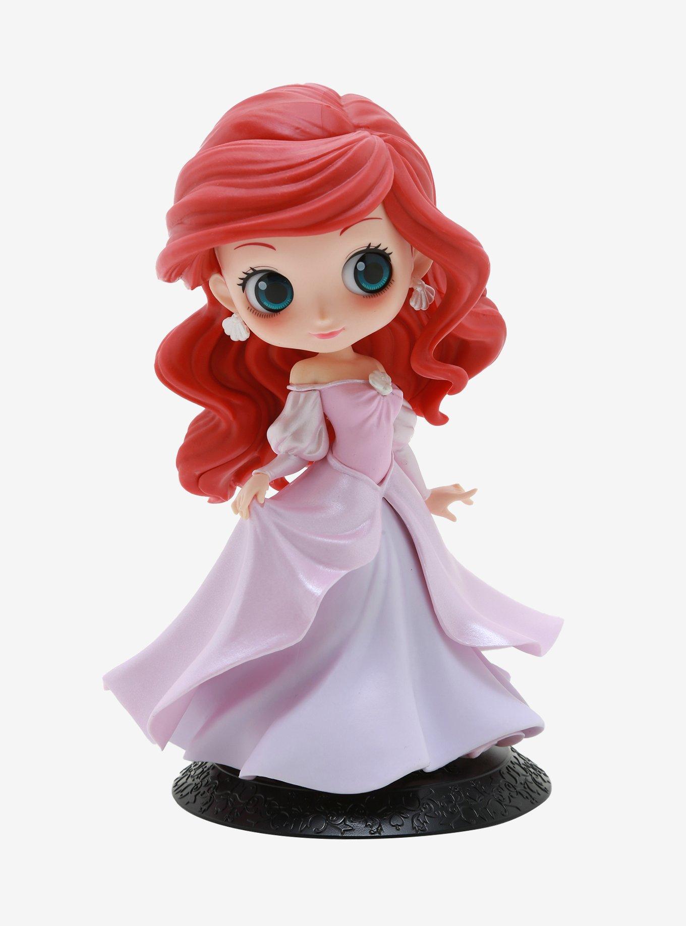 Banpresto Disney The Little Mermaid Q Posket Ariel (Pink Princess Dress) Figure, , hi-res