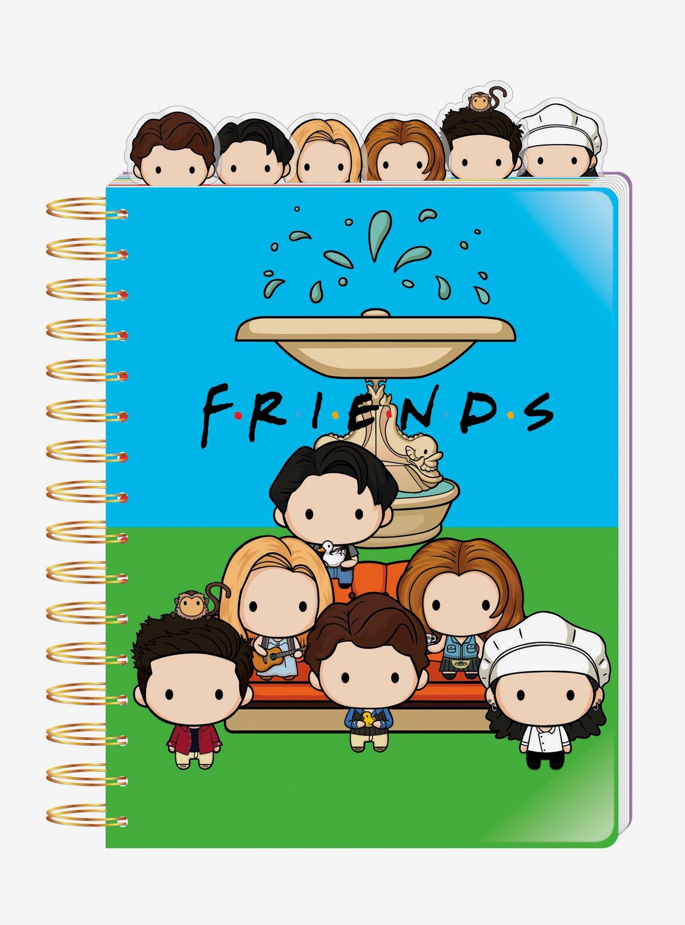 Friends Chibi Tabbed Journal, , hi-res