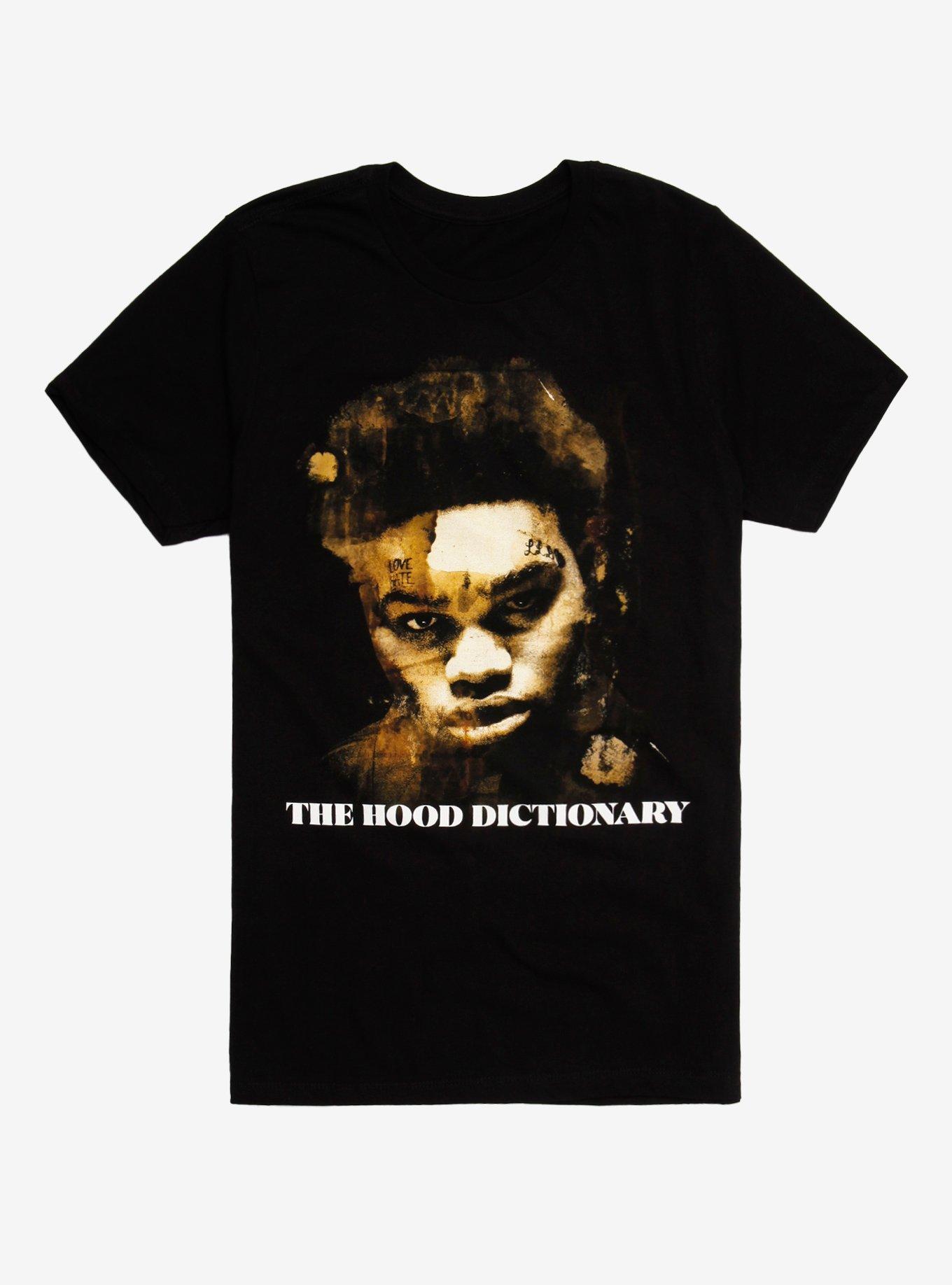 NoCap The Hood Dictionary T-Shirt, BLACK, hi-res