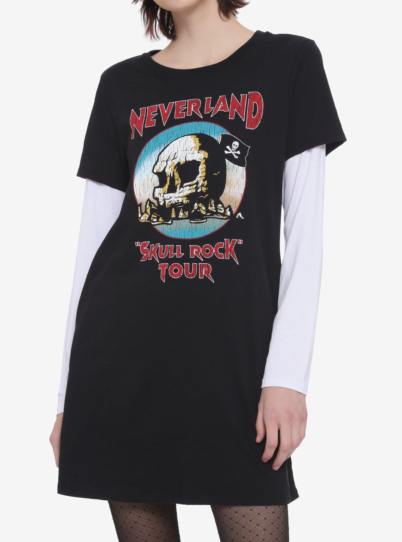 Disney Peter Pan Never Land Tour Long-Sleeve T-Shirt Dress, MULTI, hi-res