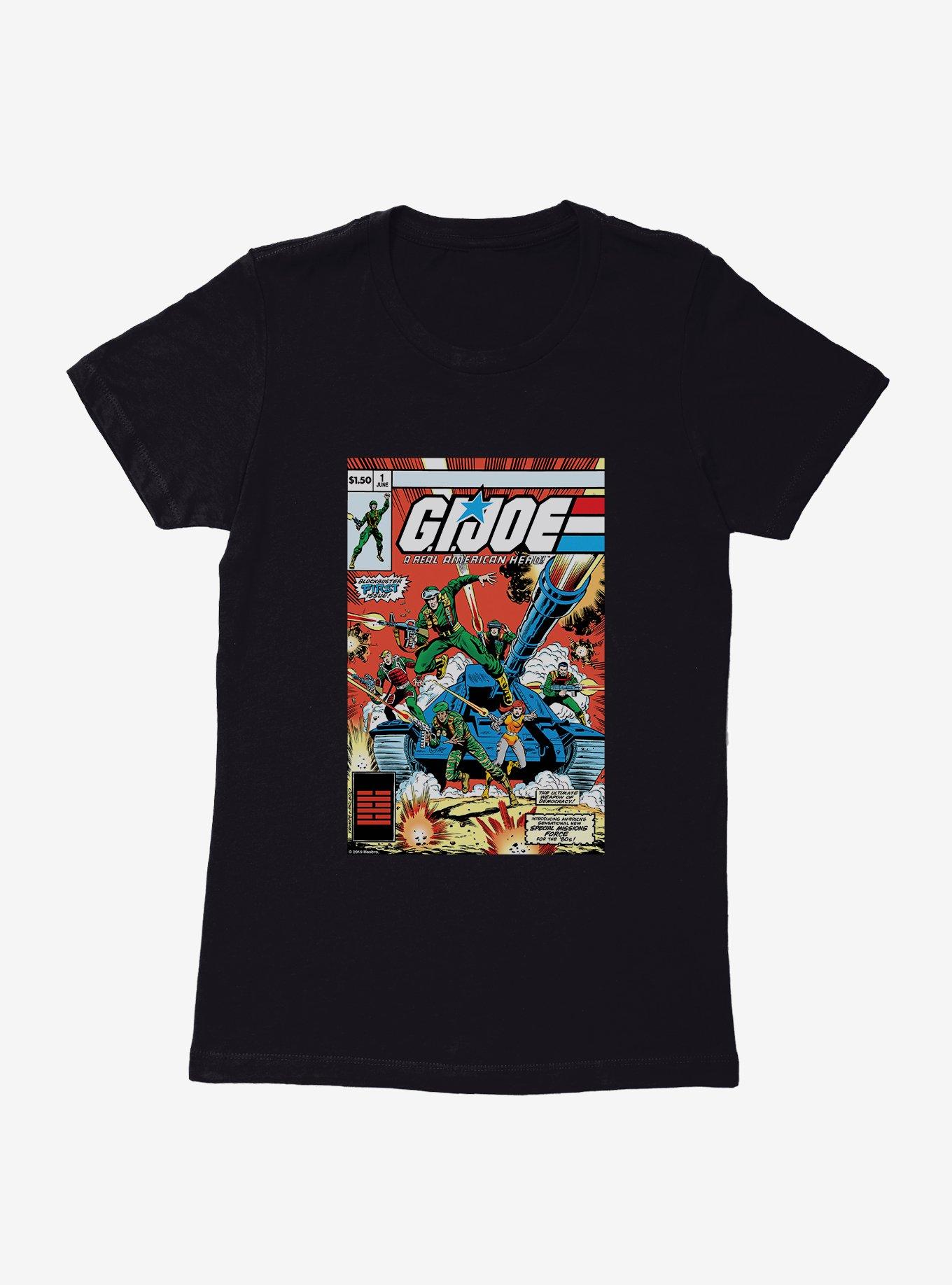 G.I. Joe American Hero Womens T-Shirt, BLACK, hi-res