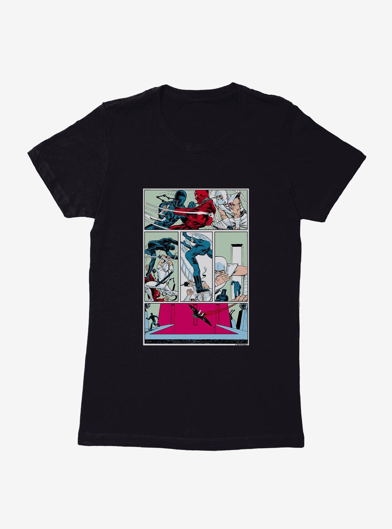 G.I. Joe Fight Page Womens T-Shirt, BLACK, hi-res