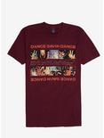 Dance Gavin Dance Afterburner T-Shirt, BURGUNDY, hi-res