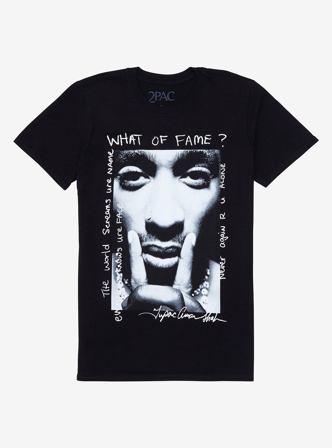 Tupac What Of Fame? T-Shirt, BLACK, hi-res