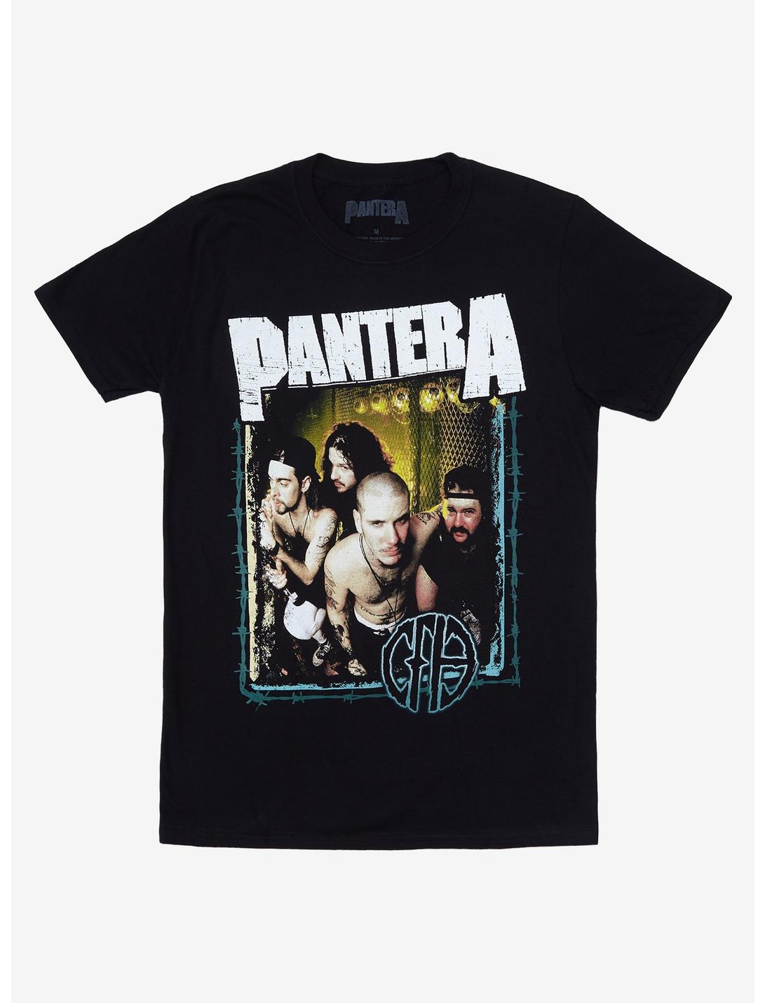 Pantera Group Photo T-Shirt, BLACK, hi-res