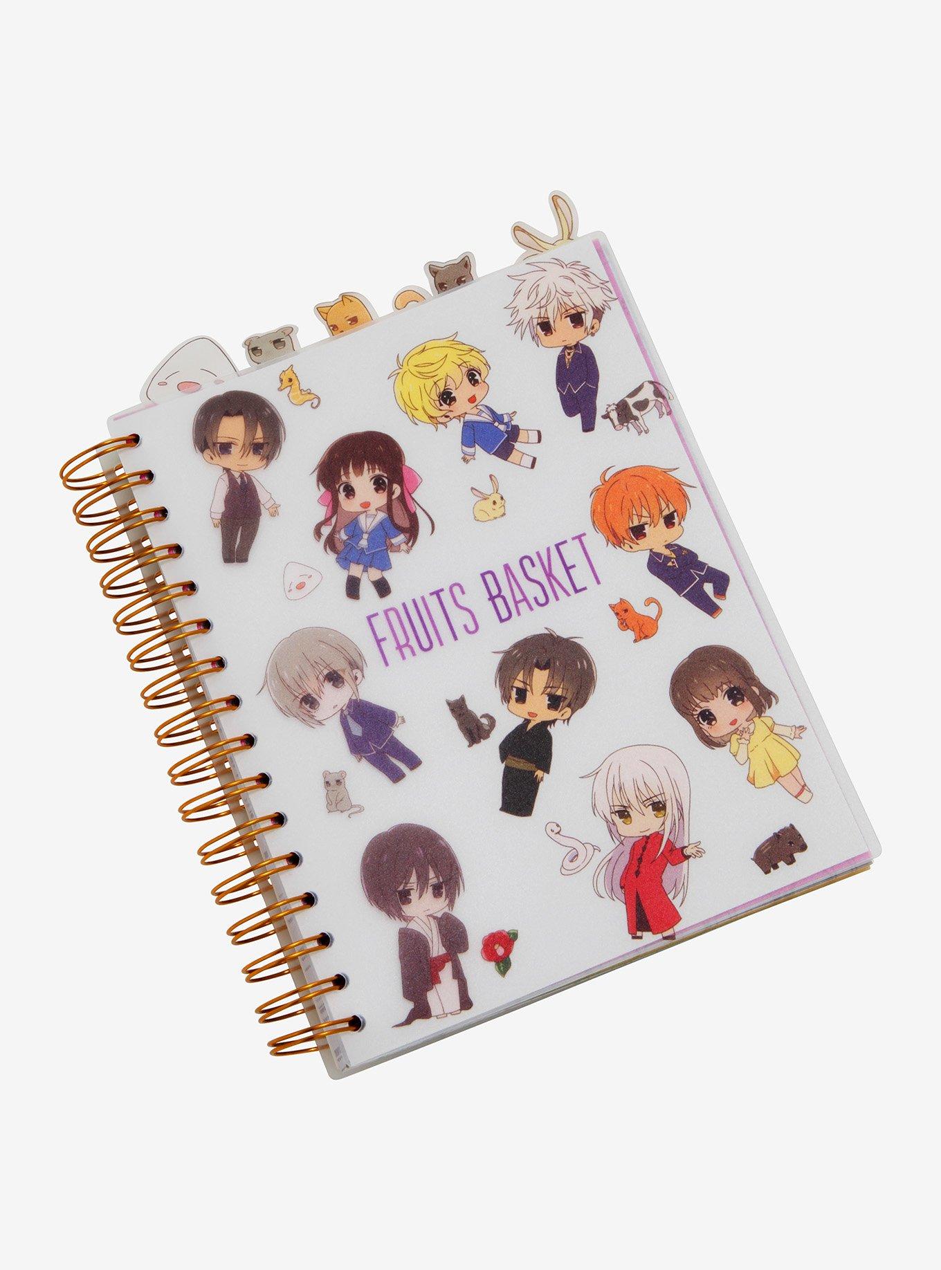 Fruits Basket Chibi Characters Tabbed Journal