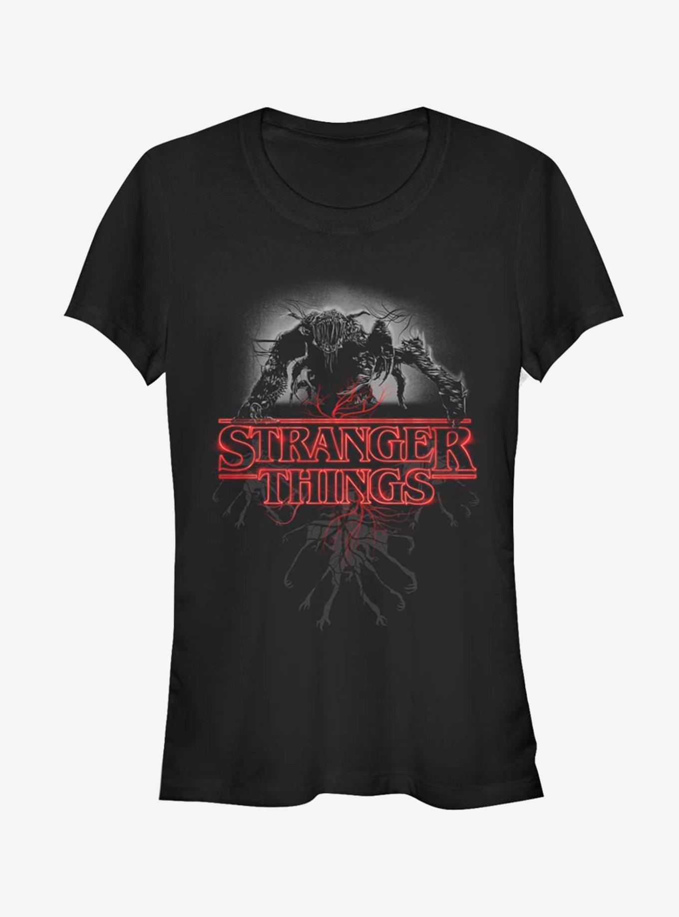 Stranger Things The Mind Flayer Girls T-Shirt, BLACK, hi-res