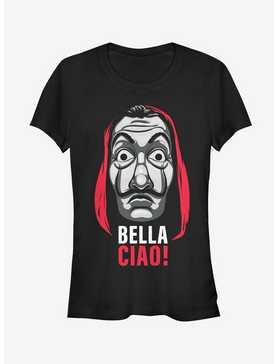 La Casa De Papel Bella Ciao Mask Girls T-Shirt, , hi-res