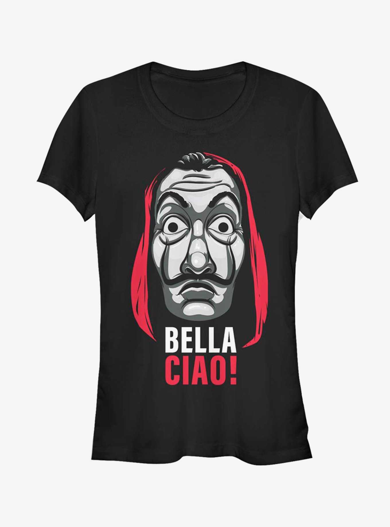 La Casa De Papel Bella Ciao Mask Girls T-Shirt, , hi-res