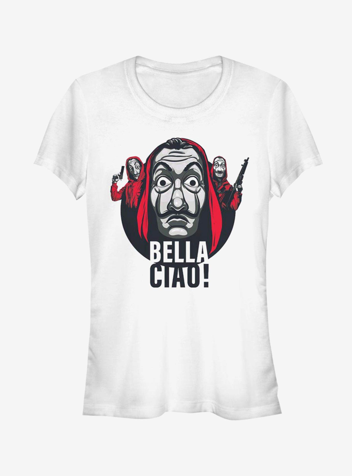 La Casa De Papel Ciao Circle Trio Girls T-Shirt