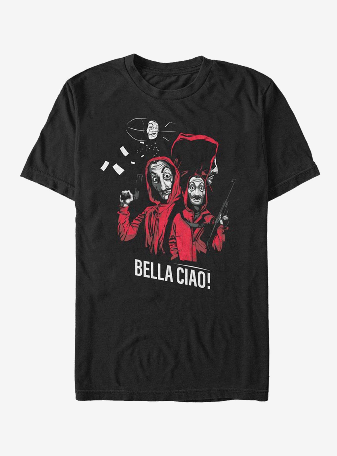 La Casa De Papel Masked Zeppelin Group T-Shirt, , hi-res