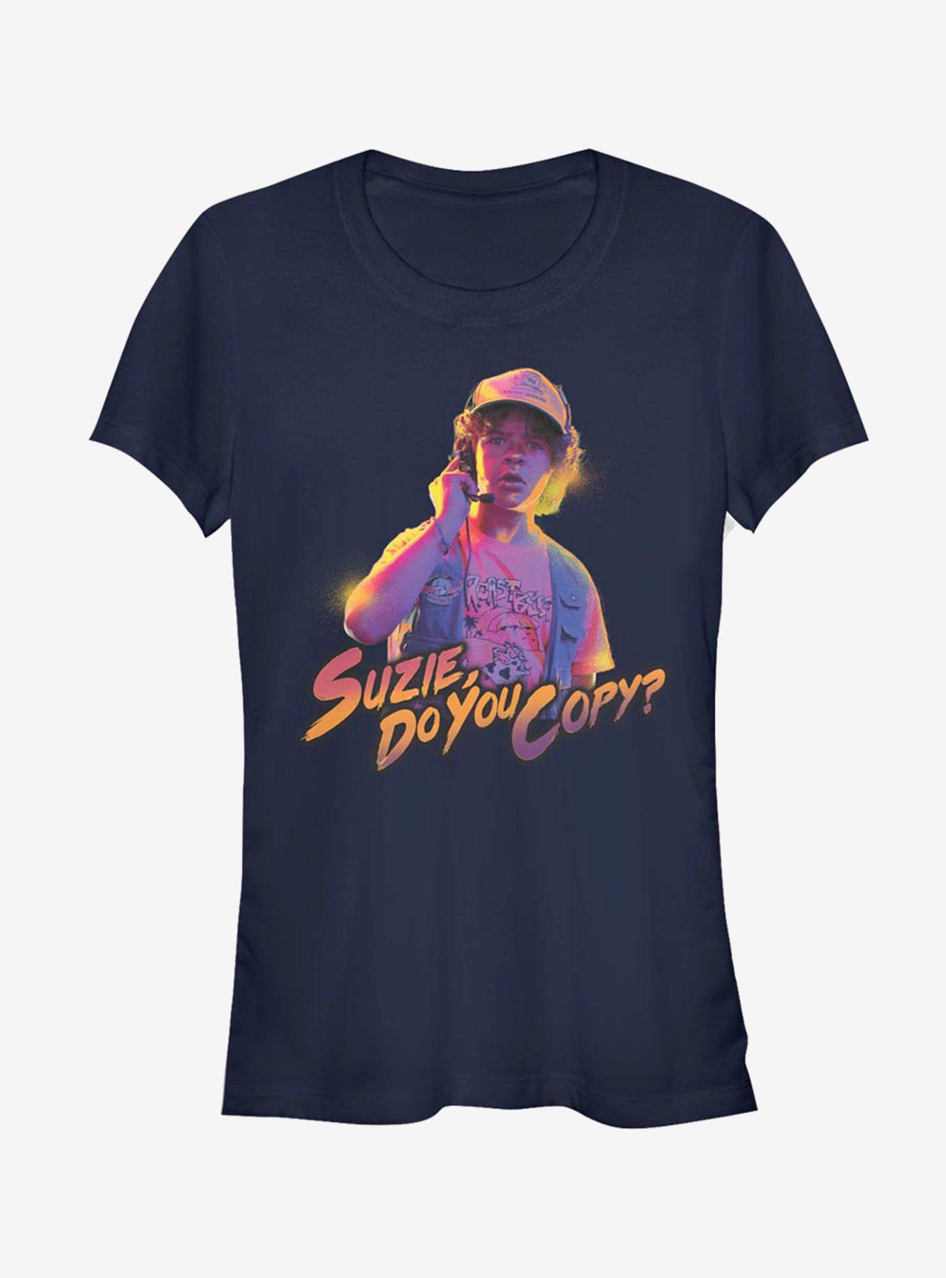 Stranger Things Do You Copy Girls T-Shirt, NAVY, hi-res