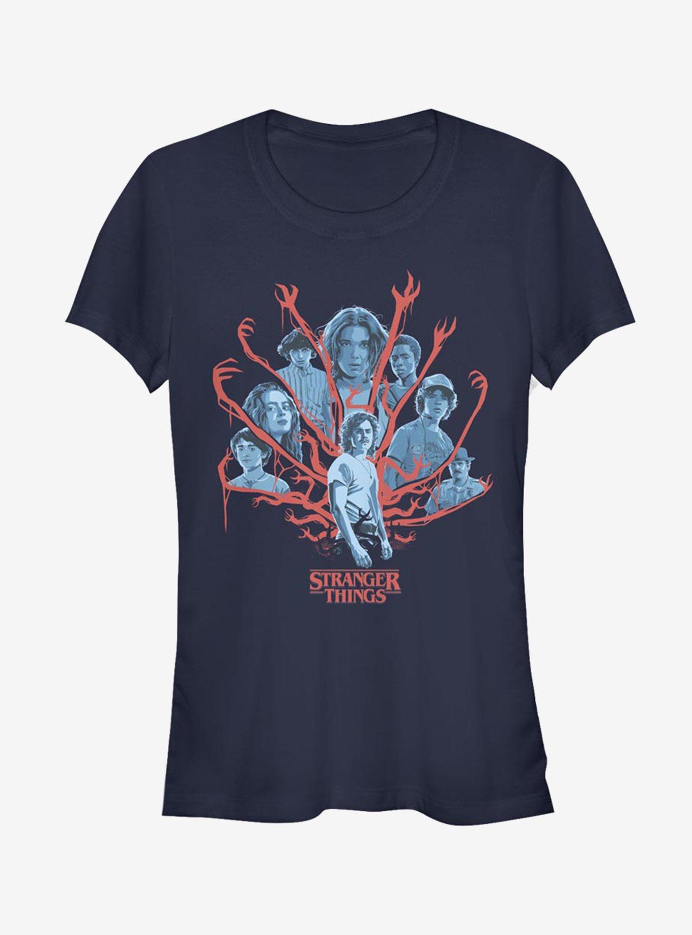 Stranger Things Tonal Gorgon Group Shot Girls T-Shirt, , hi-res
