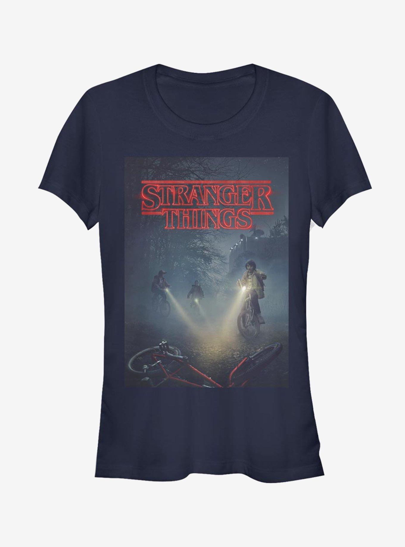 Stranger Things Will Missing Bike Poster Girls T-Shirt