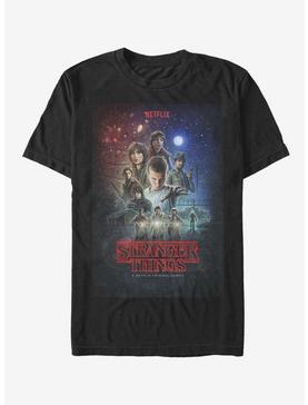 Stranger Things Classic Illustrated Poster T-Shirt, , hi-res