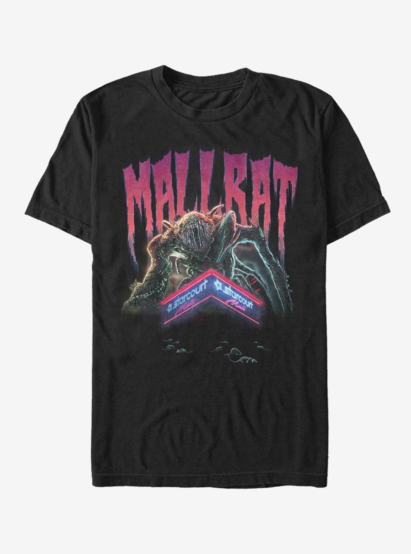 Stranger Things Mallrat Demogorgan T-Shirt, BLACK, hi-res