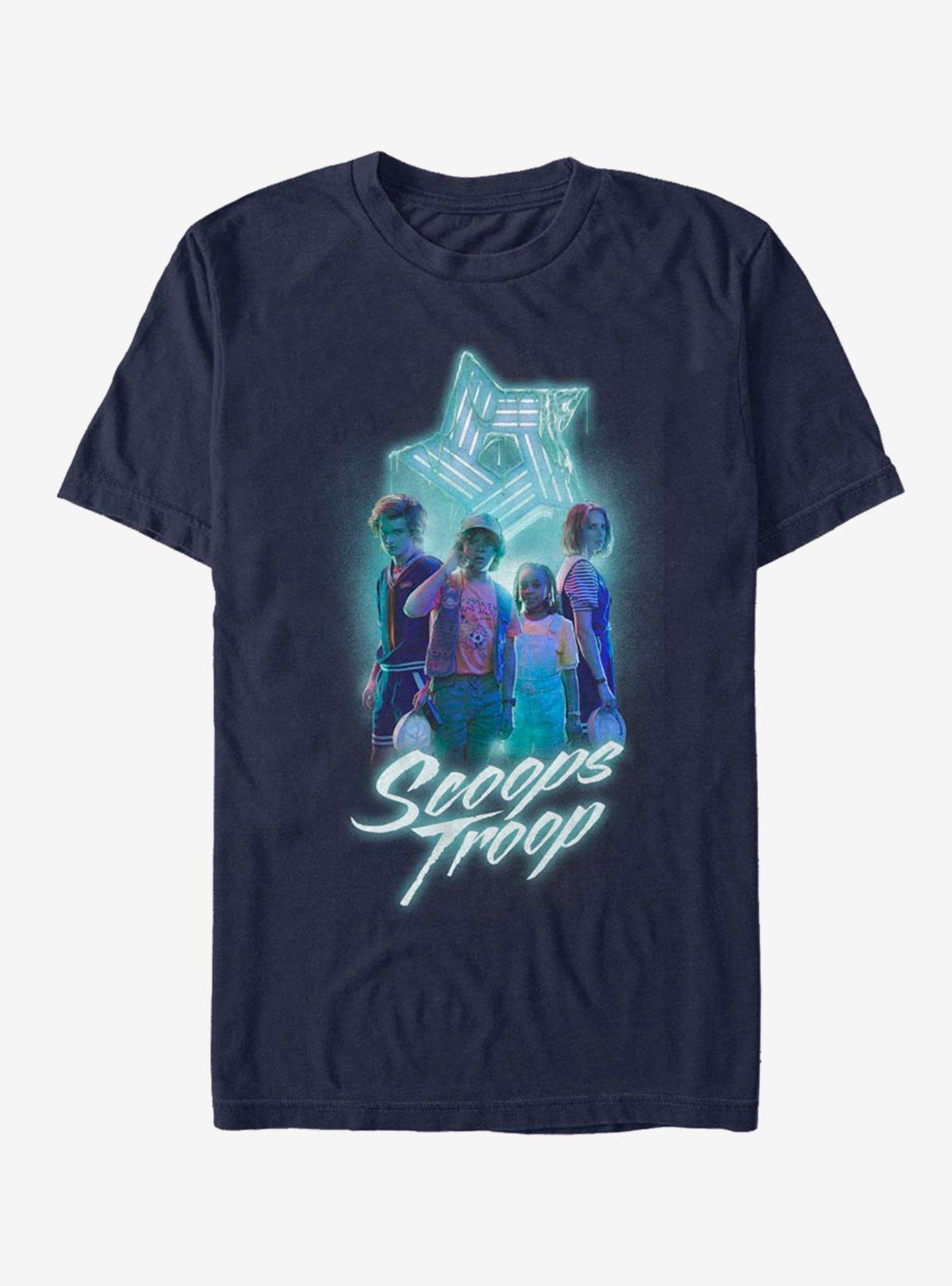 Stranger Things Strangers Things Eleven Reach out T Shirt, Marina Militare, S Unisex-Adulto
