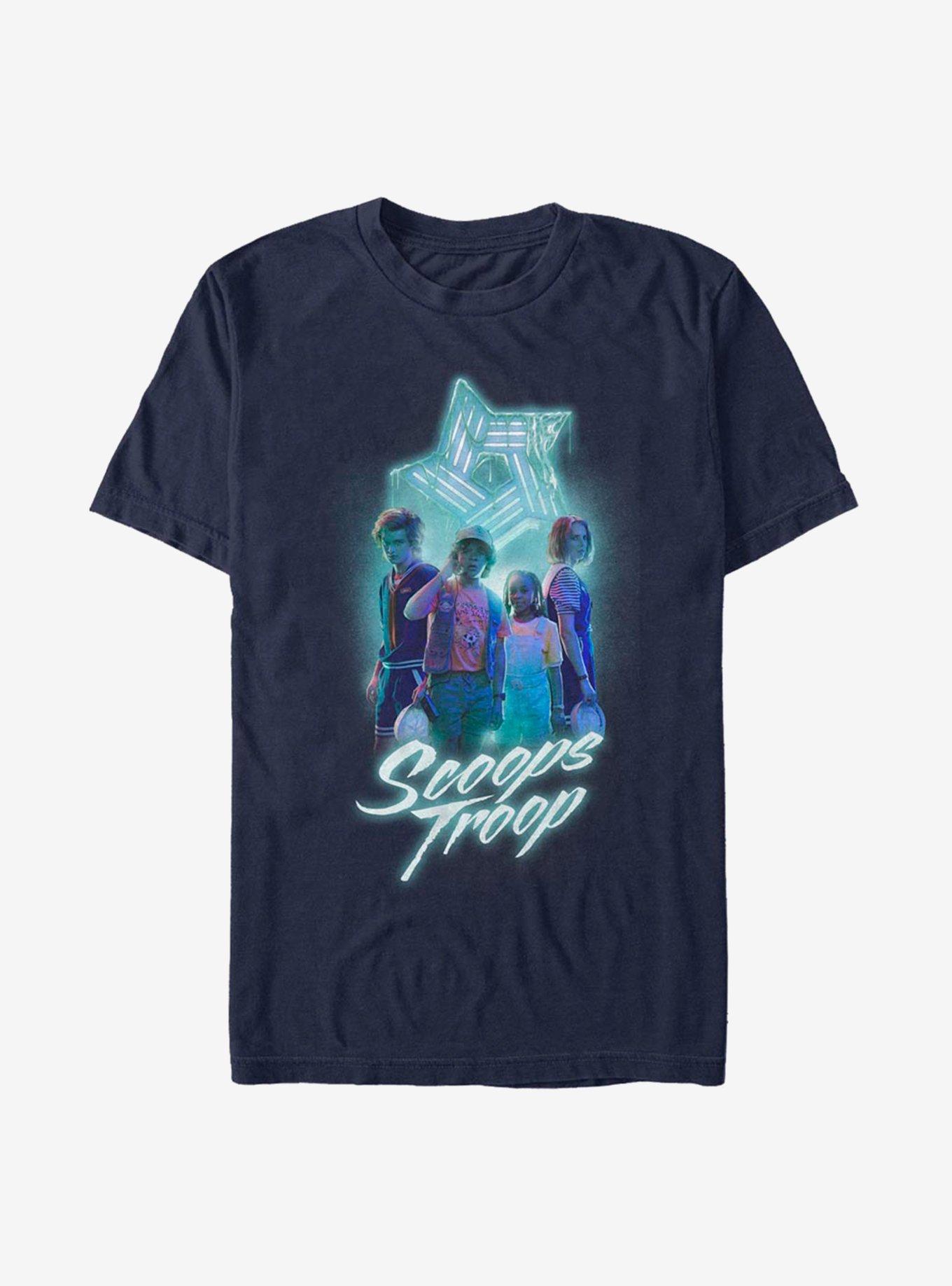 Stranger Things Scoops Troop T-Shirt, NAVY, hi-res