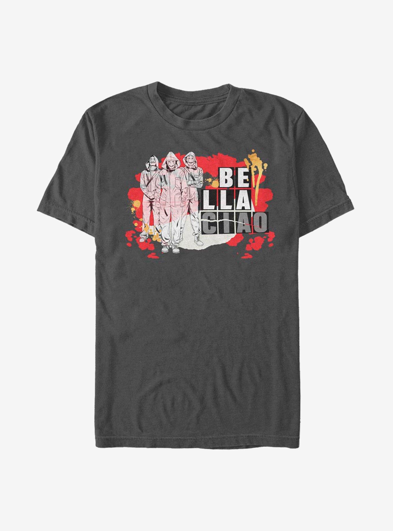 La Casa De Papel Bella Masked Paint T-Shirt, , hi-res