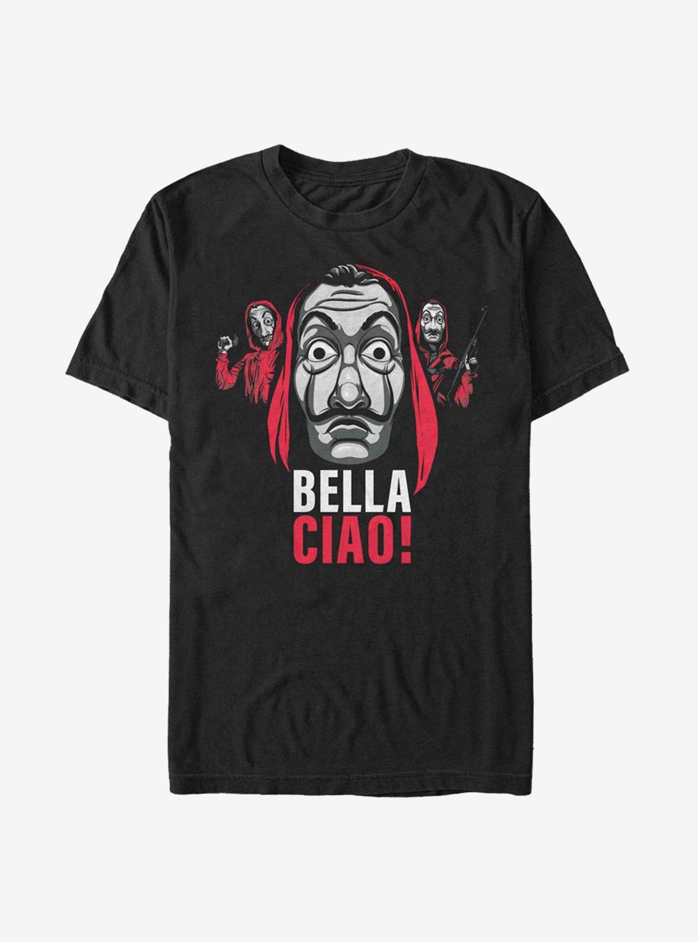 La Casa De Papel Ciao Masked Trio T-Shirt, , hi-res