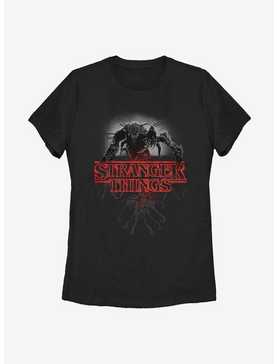 Stranger Things Logo Demogorgon Womens T-Shirt, , hi-res
