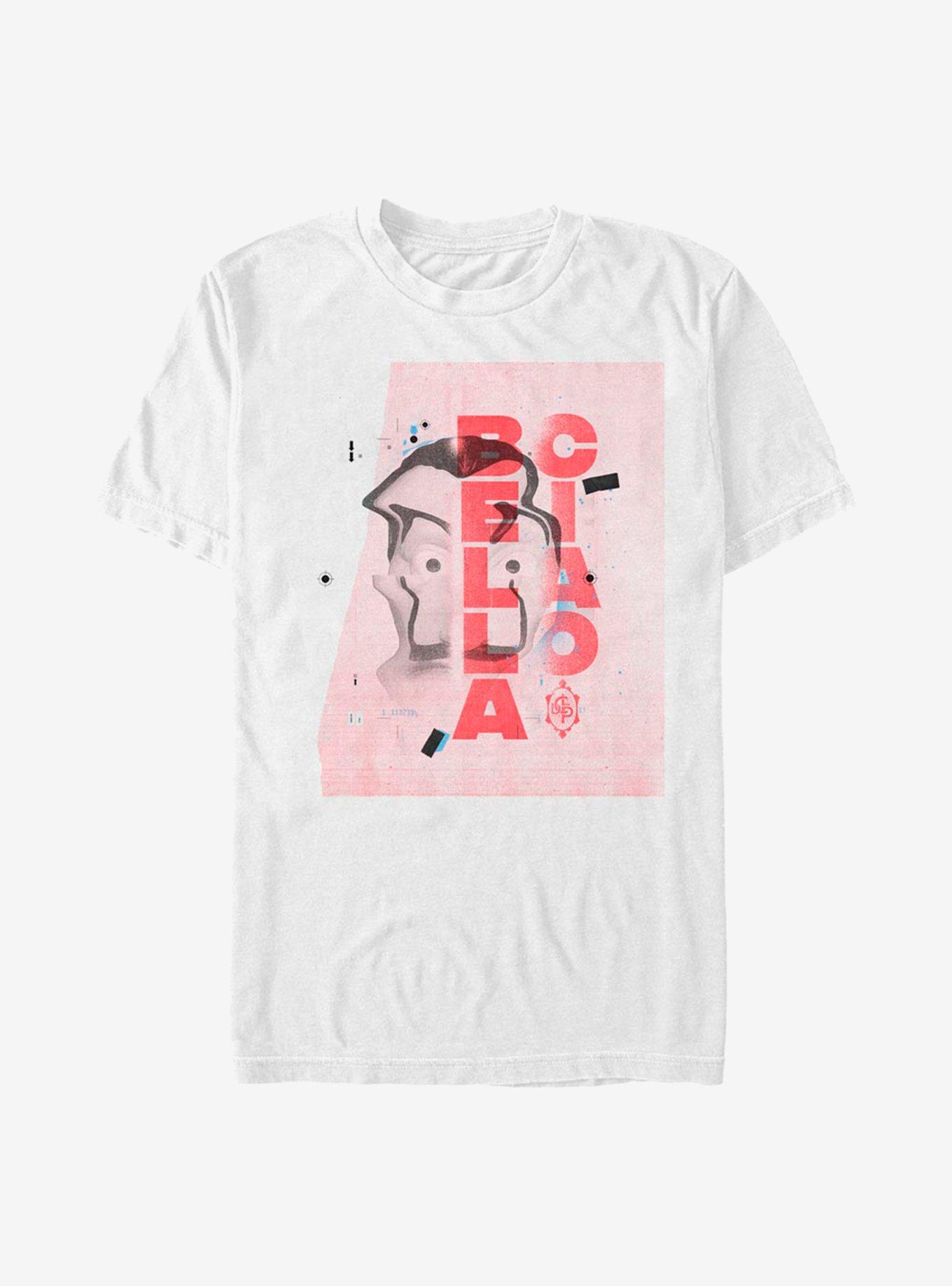 La Casa De Papel Warped Mask Collage T-Shirt, , hi-res