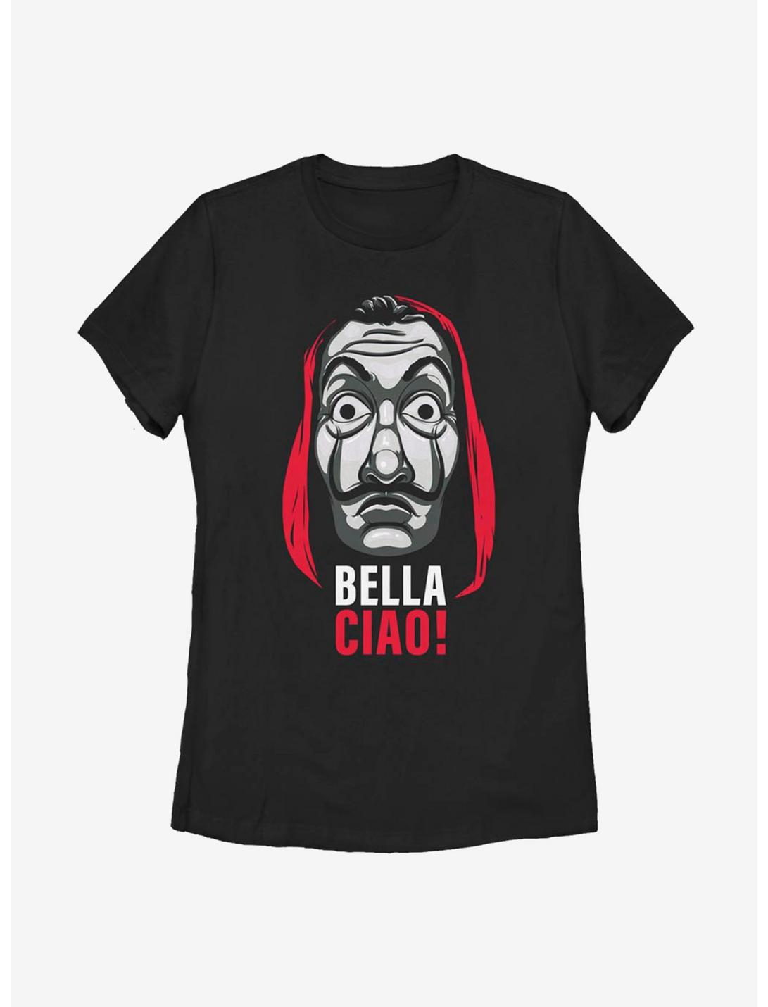 La Casa De Papel Bella Ciao Mask Womens T-Shirt, BLACK, hi-res