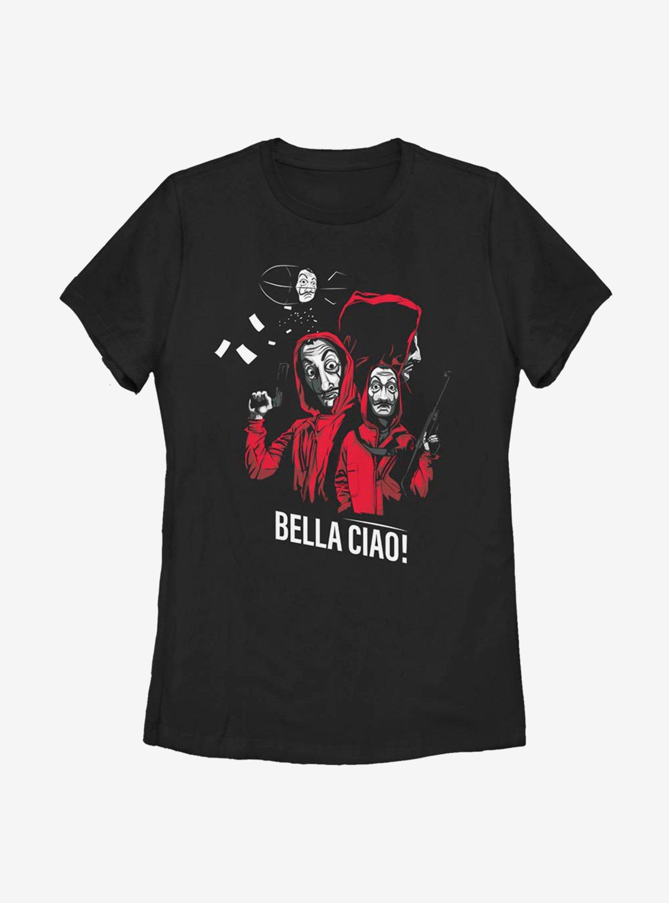 La Casa De Papel Masked Zeppelin Group Womens T-Shirt, , hi-res