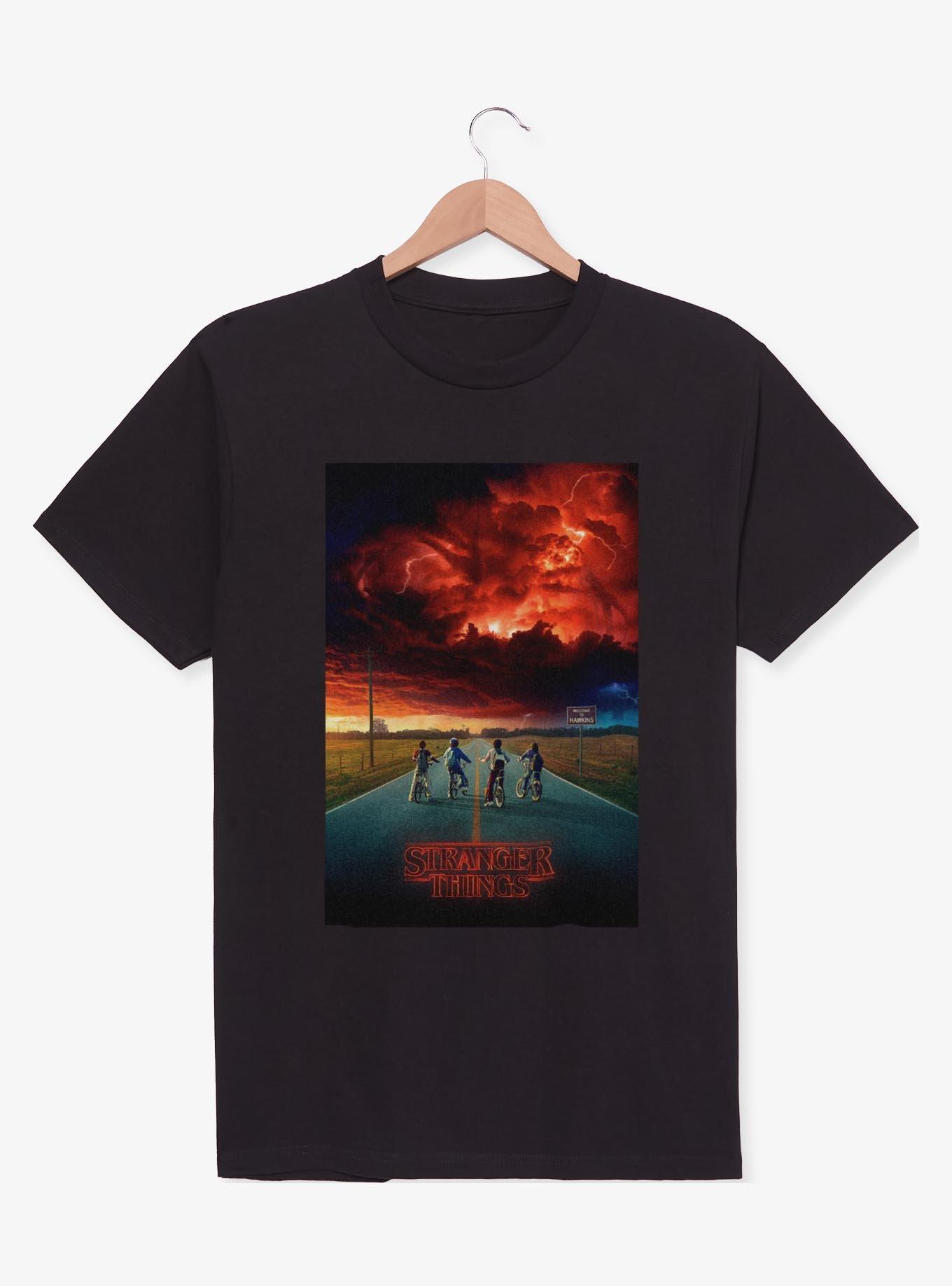 Stranger Things Demogorgon Poster Batik T-Shirt - Official Licensed Tee With Large Print - View #12