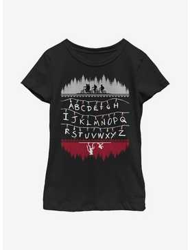 Stranger Things Alphabet Lights Youth Girls T-Shirt, , hi-res