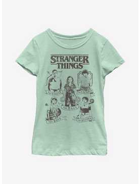Stranger Things DND Classes Youth Girls T-Shirt, , hi-res