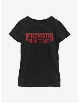 Stranger Things Friends Dont Lie Youth Girls T-Shirt, , hi-res