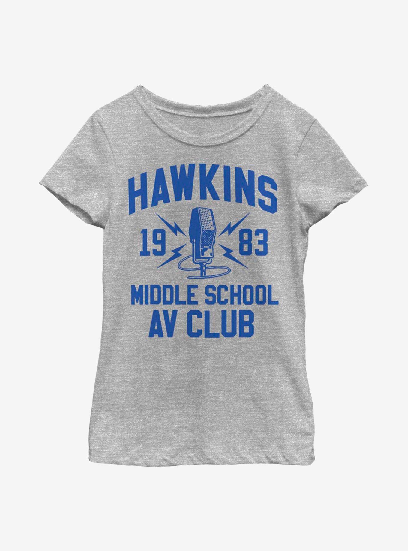 Stranger Things Hawkins AV Club Youth Girls T-Shirt, , hi-res