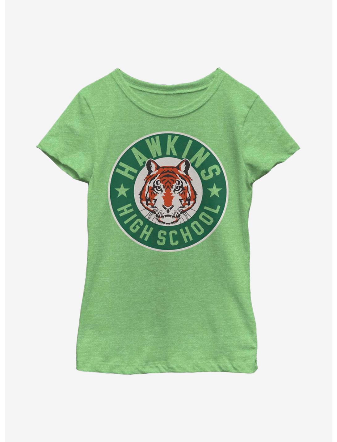 Stranger Things Hawkins High Tiger Emblem Youth Girls T-Shirt, , hi-res