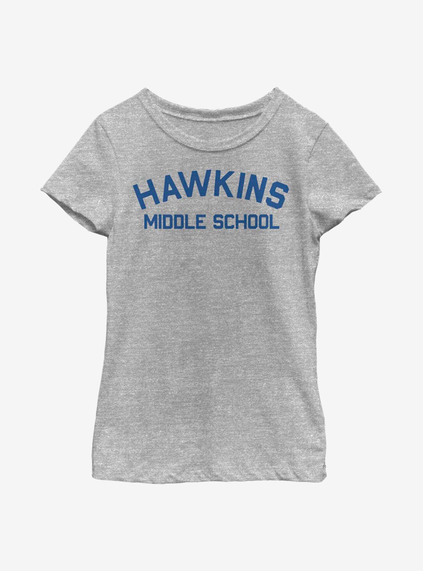 Stranger Things Hawkins Mid School Youth Girls T-Shirt, , hi-res