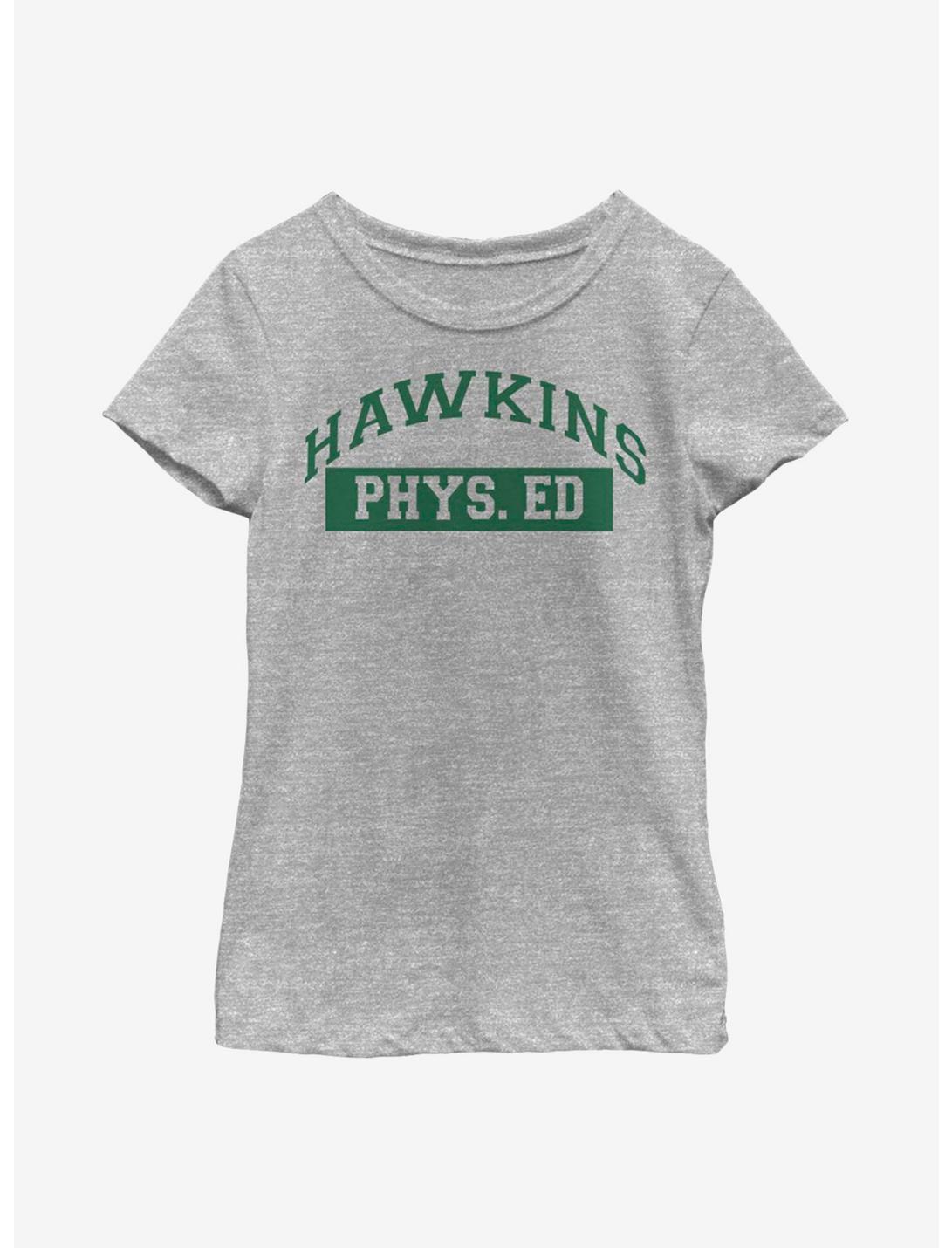 Stranger Things Hawkins Phys Ed Youth Girls T-Shirt, ATH HTR, hi-res