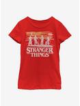 Stranger Things Jank Drawing Youth Girls T-Shirt, RED, hi-res