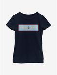 Stranger Things Scoops Ahoy Panel Youth Girls T-Shirt, NAVY, hi-res