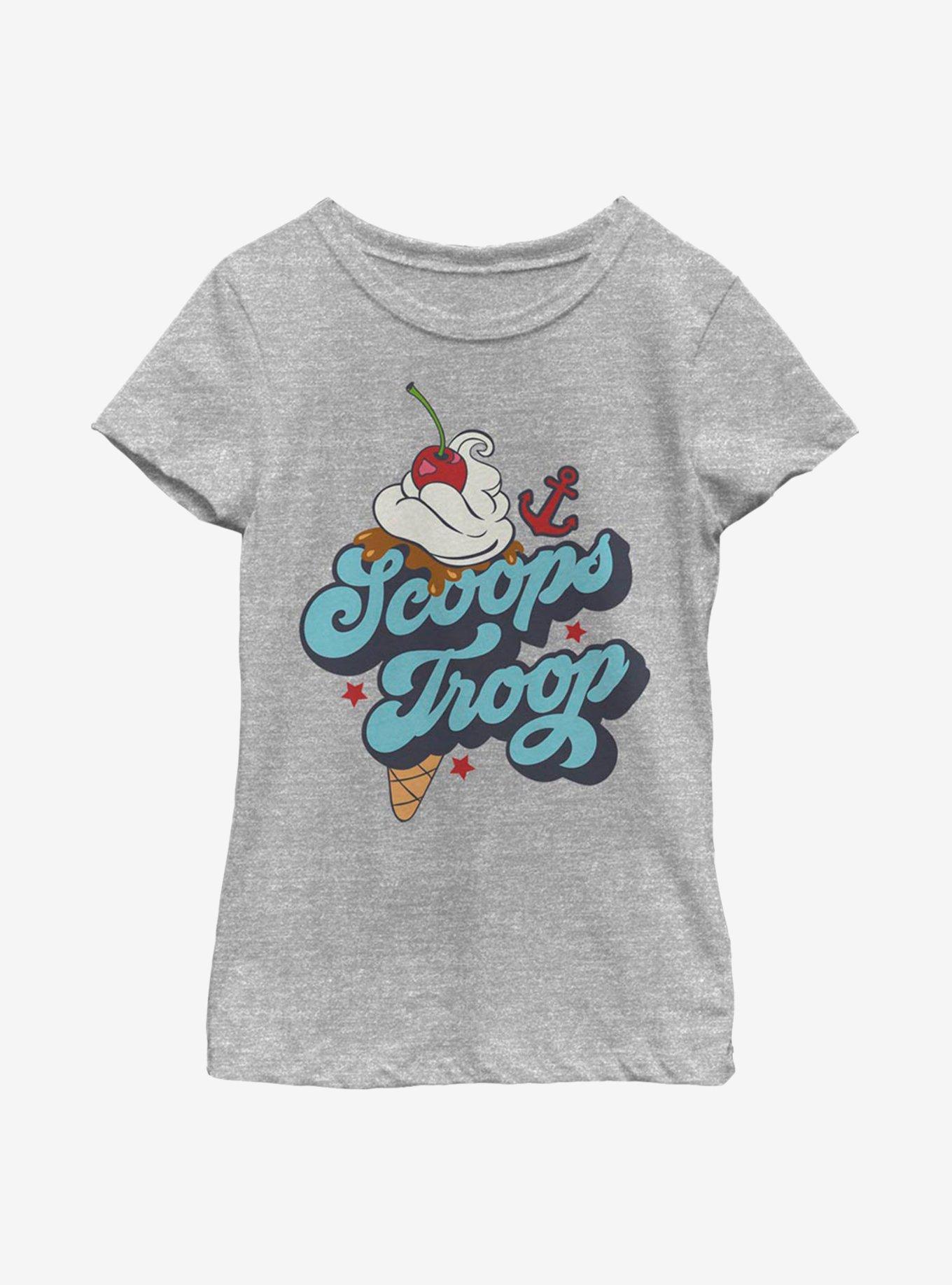Stranger Things Scoops Troops Youth Girls T-Shirt, , hi-res