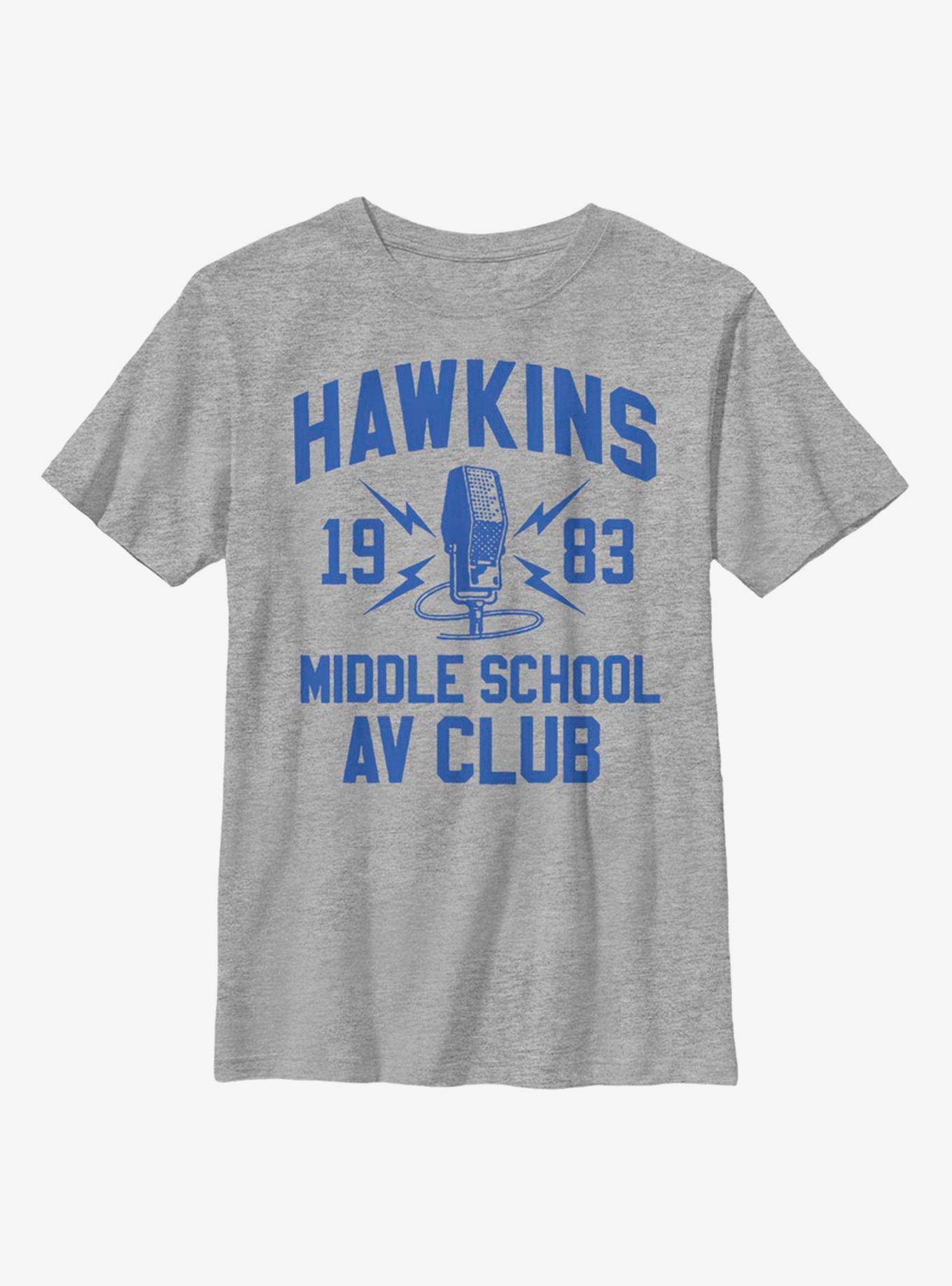 Stranger Things Hawkins AV Club Youth T-Shirt, , hi-res