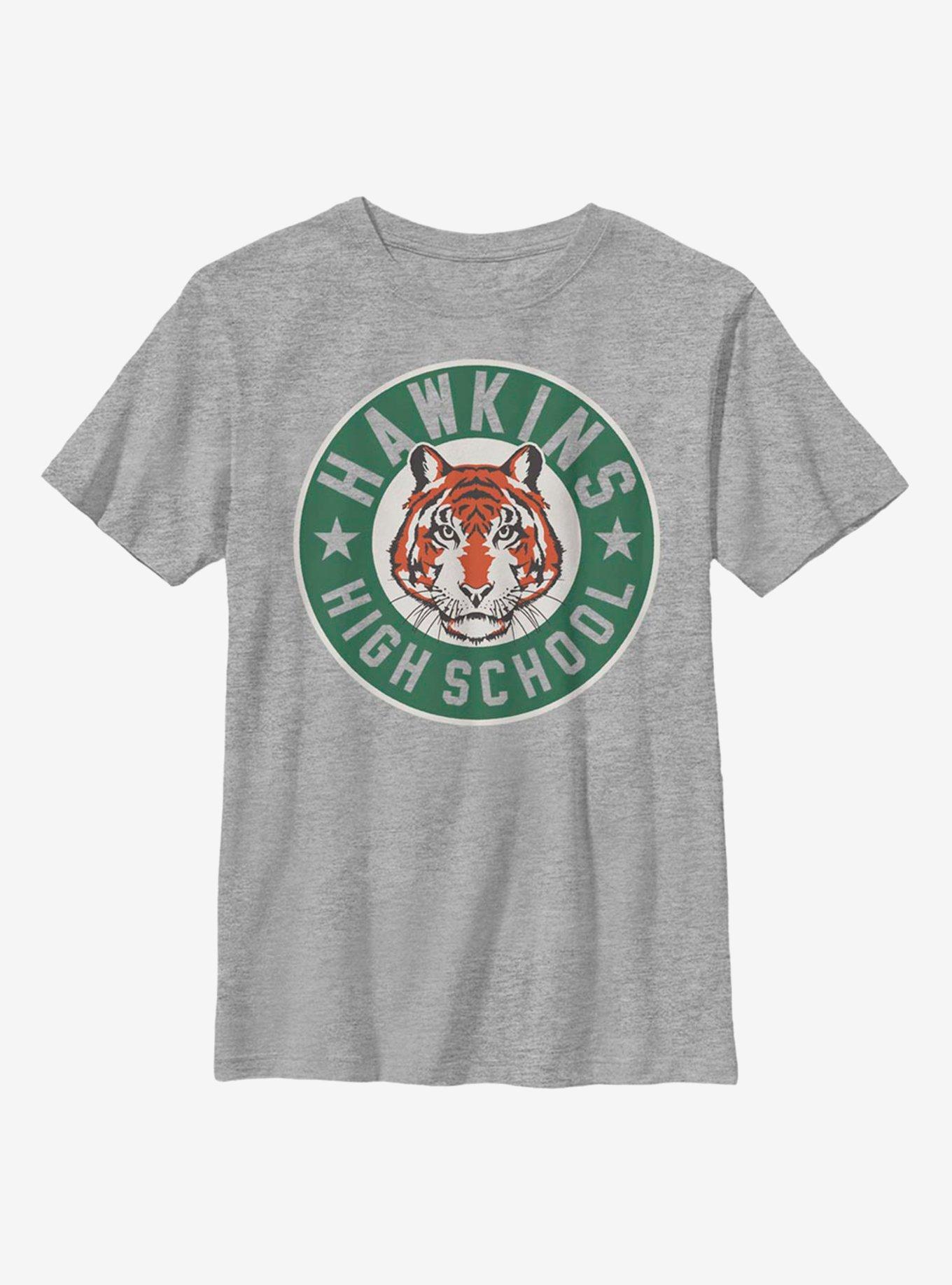 Stranger Things Hawkins High Tiger Emblem Youth T-Shirt, , hi-res