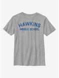 Stranger Things Hawkins Mid School Youth T-Shirt, ATH HTR, hi-res