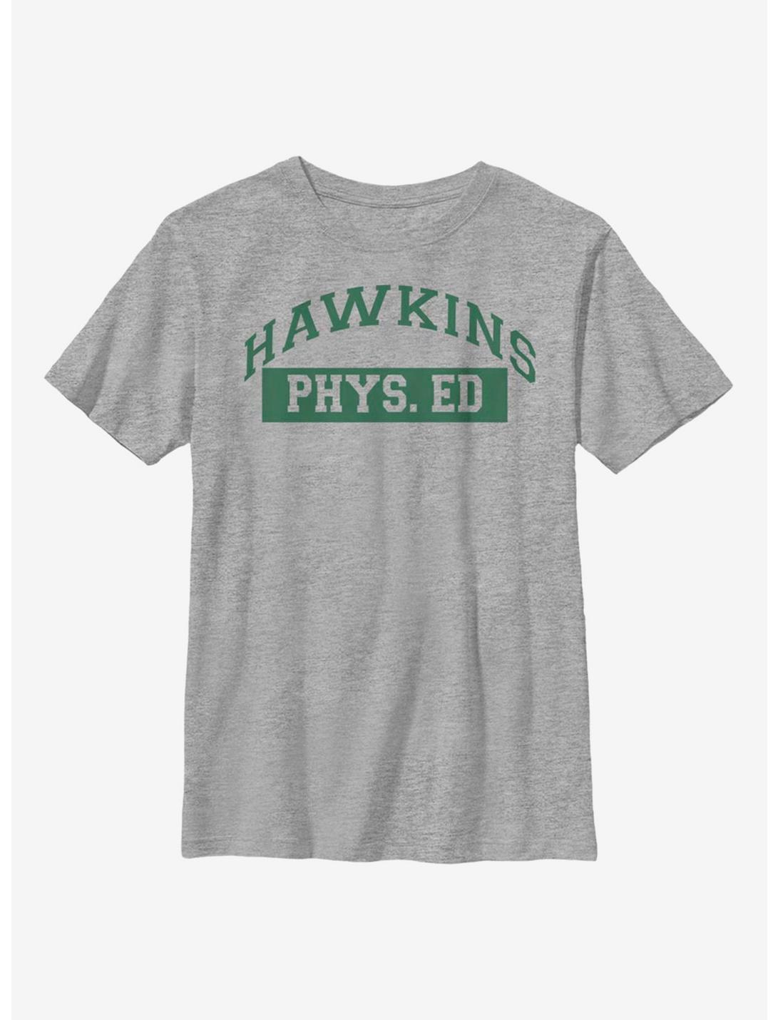 Stranger Things Hawkins Phys Ed Youth T-Shirt, ATH HTR, hi-res