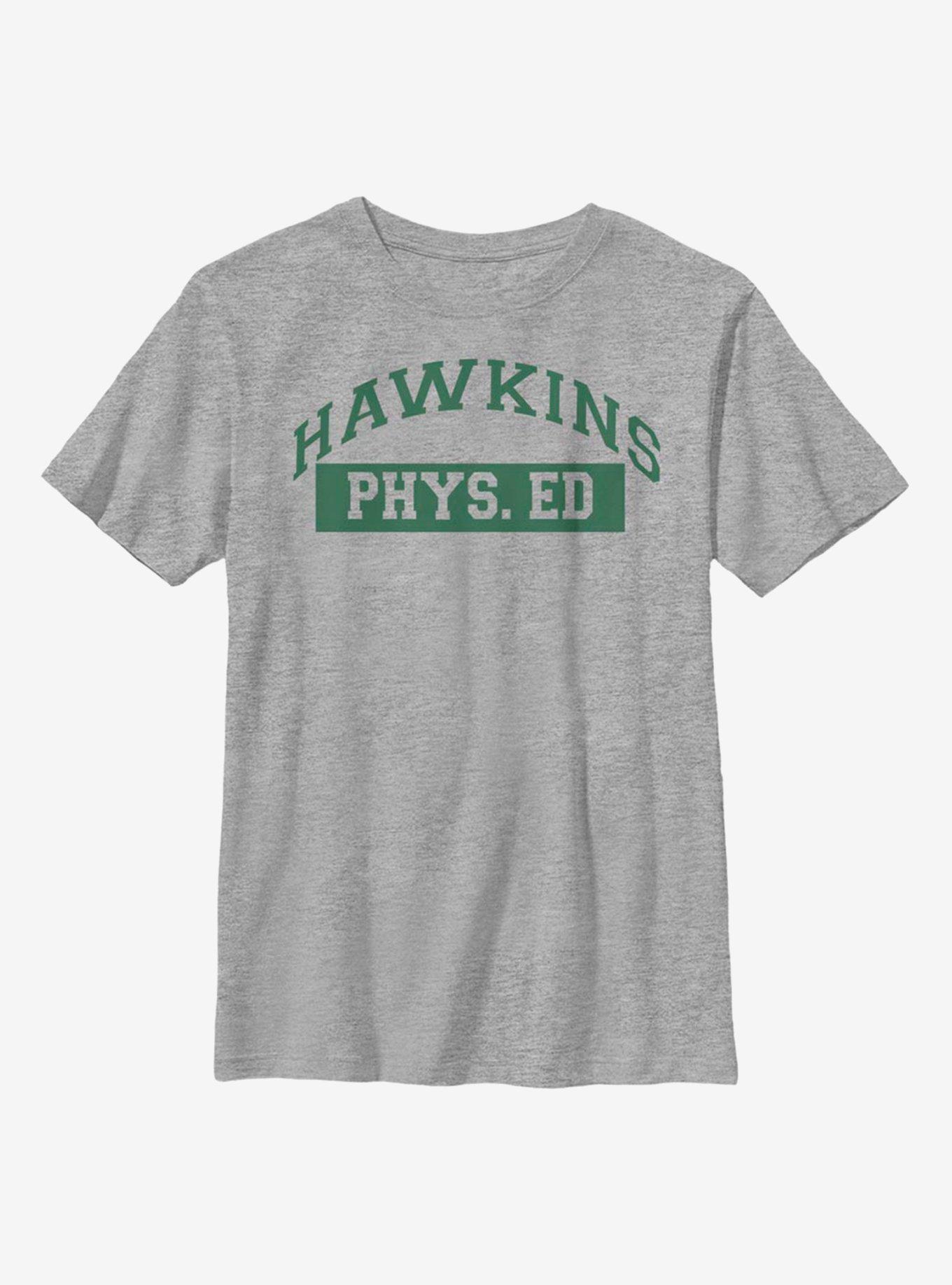 Stranger Things Hawkins Phys Ed Youth T-Shirt, ATH HTR, hi-res