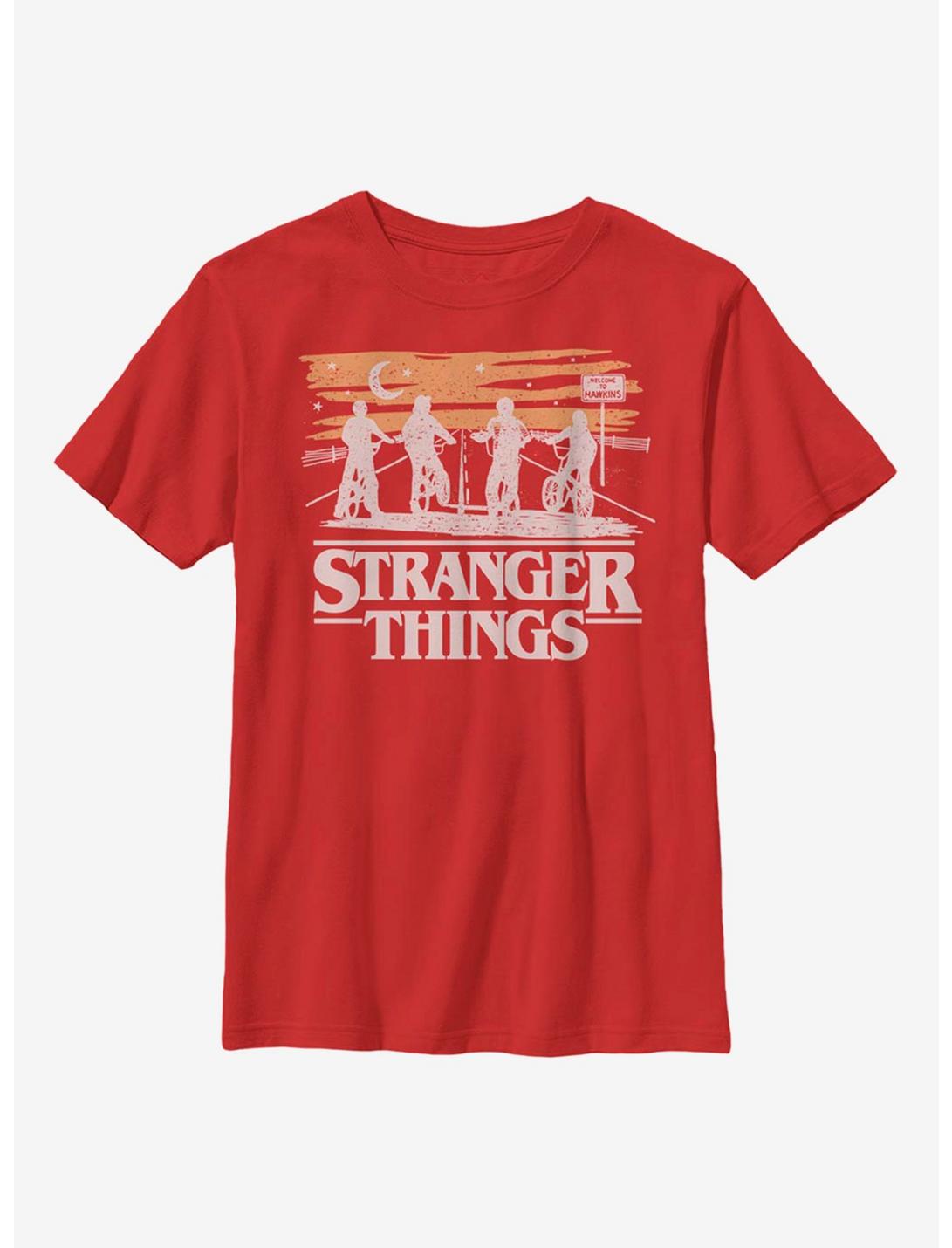 Stranger Things Jank Drawing Youth T-Shirt, RED, hi-res