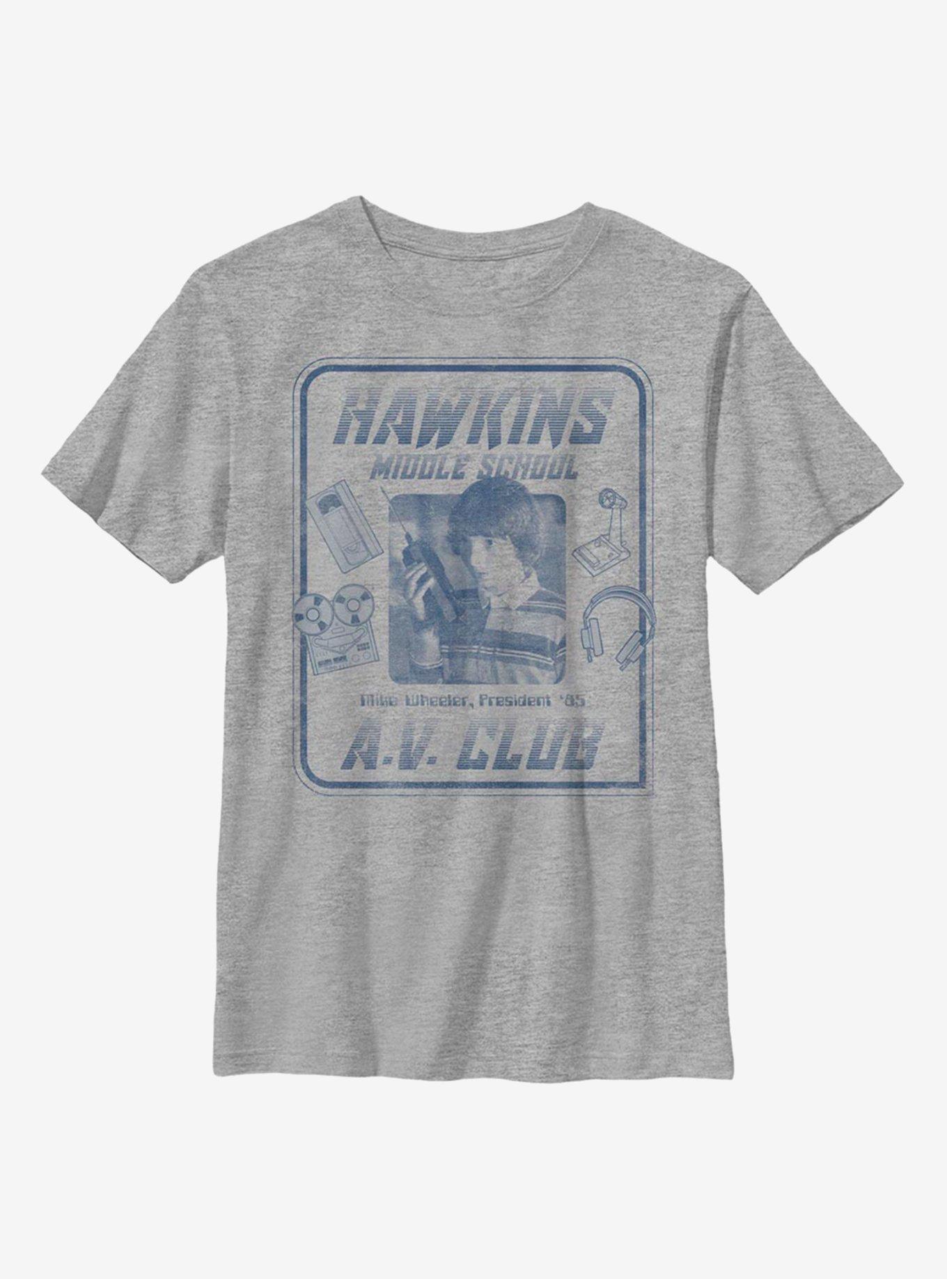 Stranger Things Mike Hawkins AV President Youth T-Shirt, , hi-res