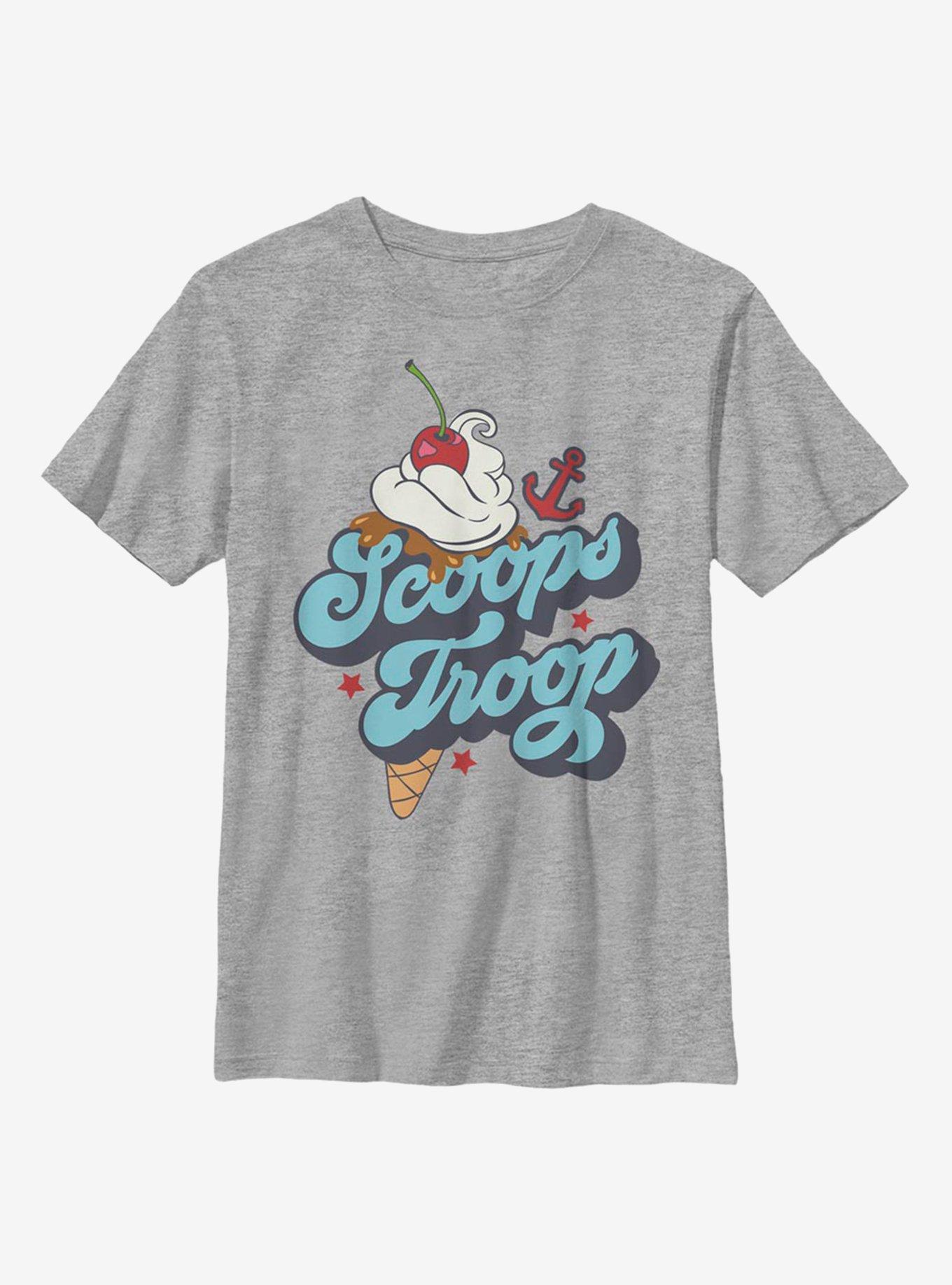 Stranger Things Scoops Troops Youth T-Shirt, , hi-res