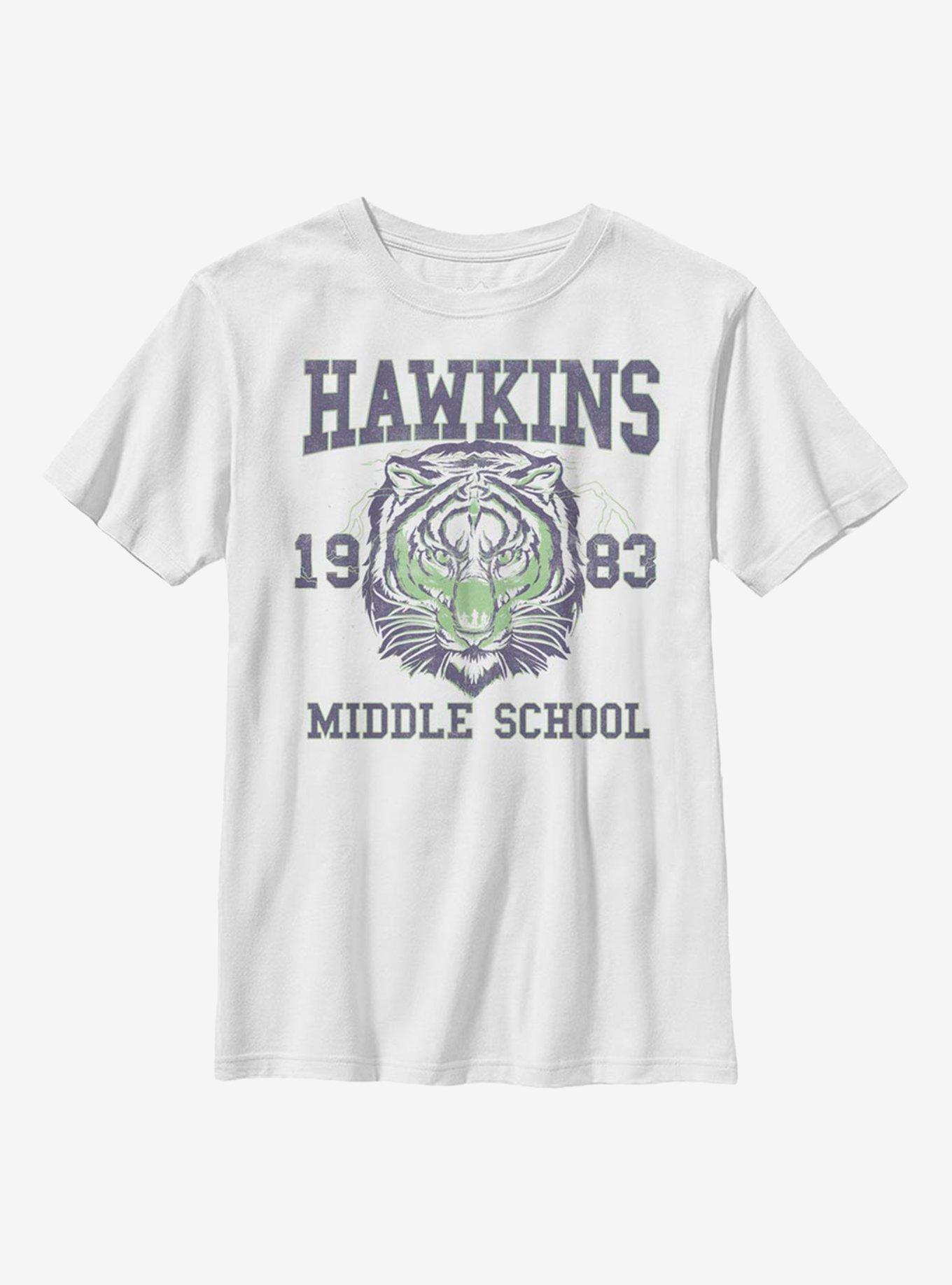 Stranger Things Tiger Sep Youth T-Shirt - WHITE | BoxLunch