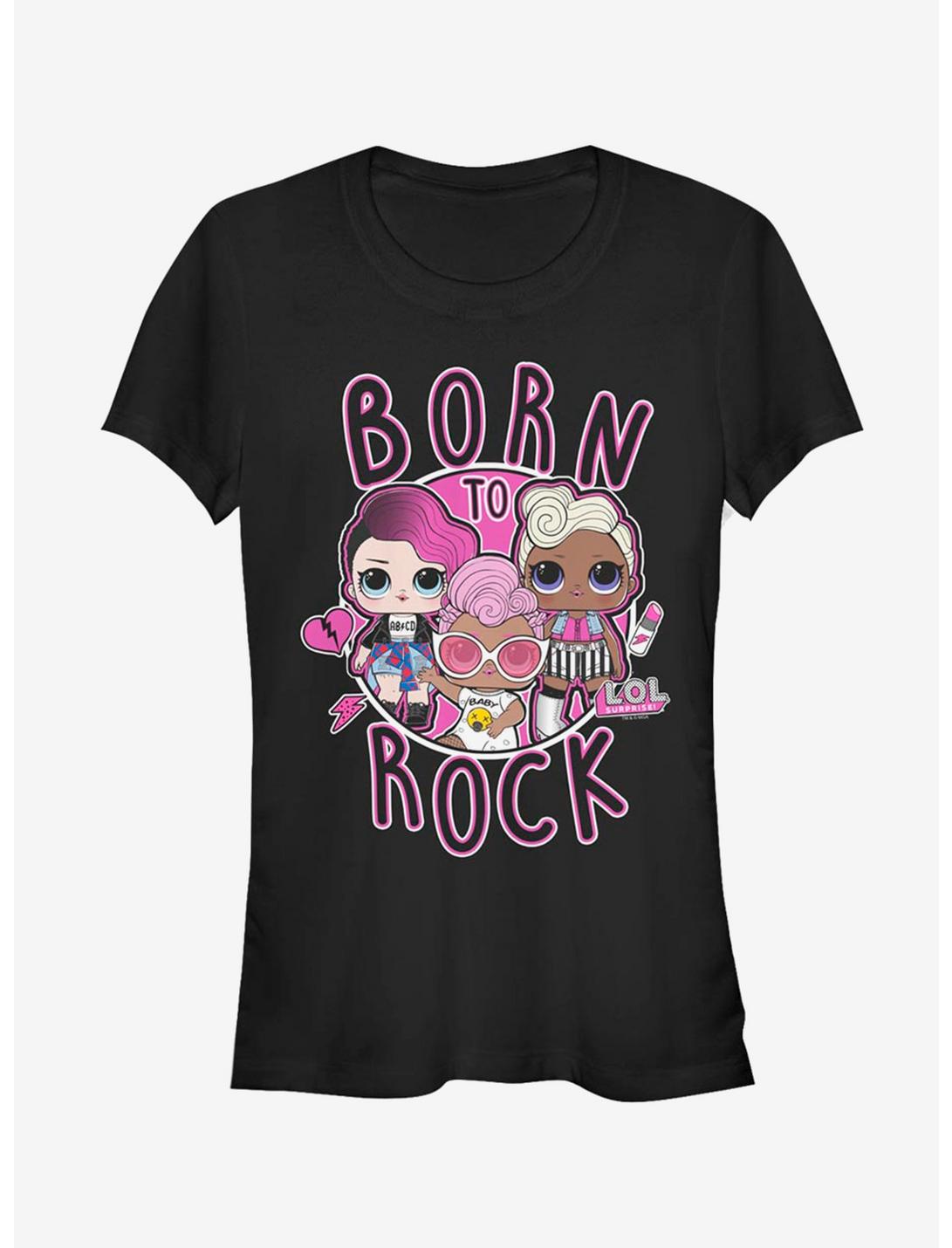 L.O.L. Surprise! Born To Rock Girls T-Shirt, BLACK, hi-res